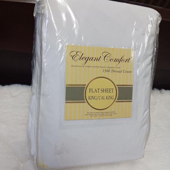 1 pc microfiber 1500 thread count flat sheet king size - Picture 1 of 13